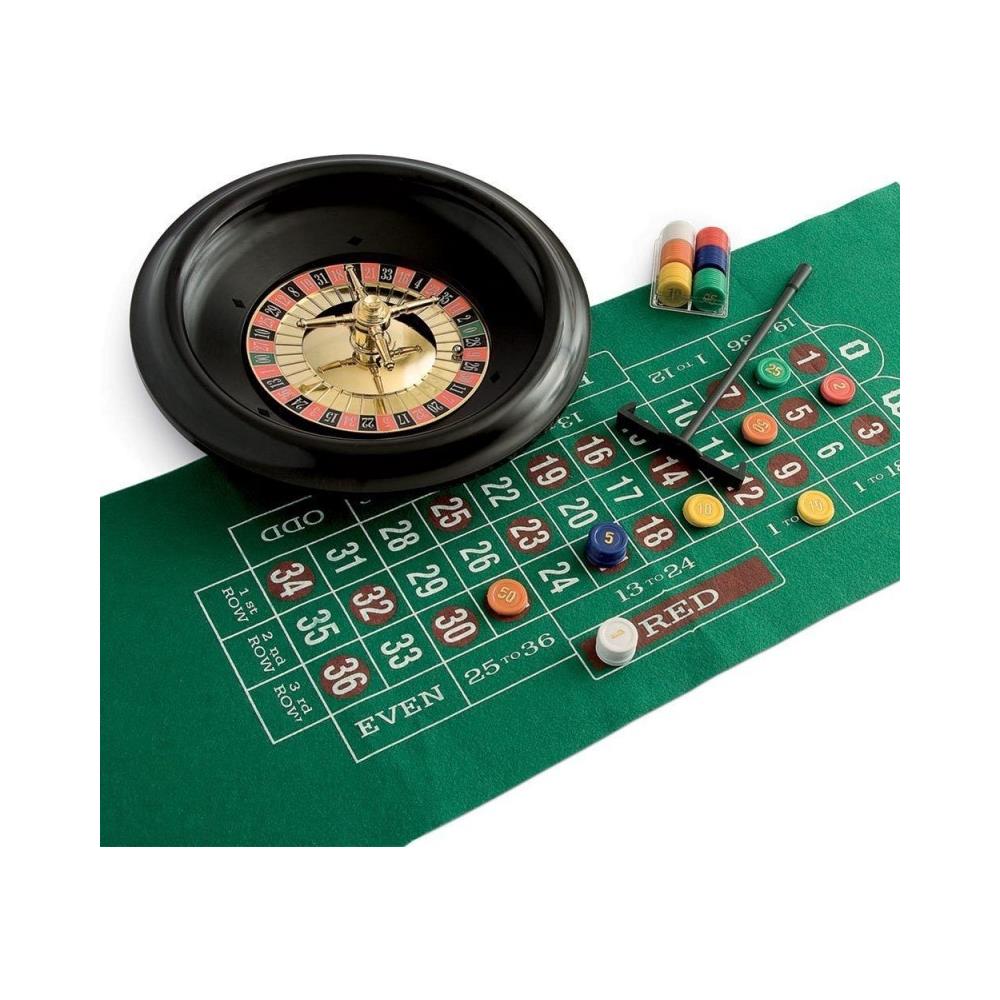 Gioco Da Tavolo Roulette Family Juego Completa Di Fiches Tappetino E Rastrello - Foto 1