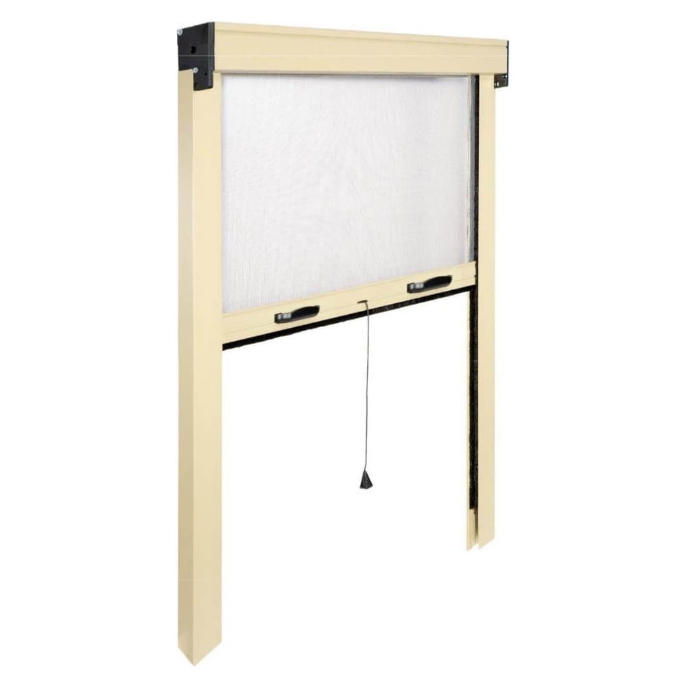 Zanzariera Avvolgibile A Rullo Verticale Sottile Cm 100x170 Colore Avorio - Foto 2