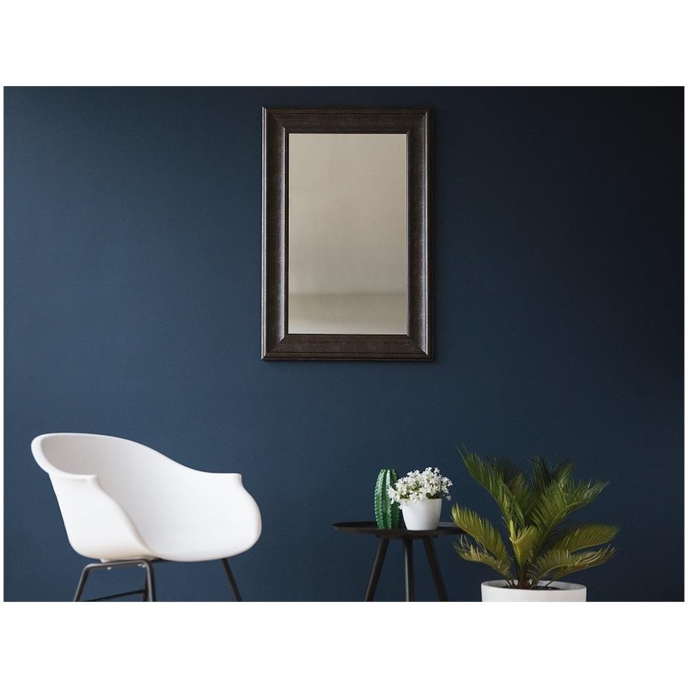 Specchio Moderno Da Parete Con Cornice Nera - 61x91cm - Lunel - Foto 1
