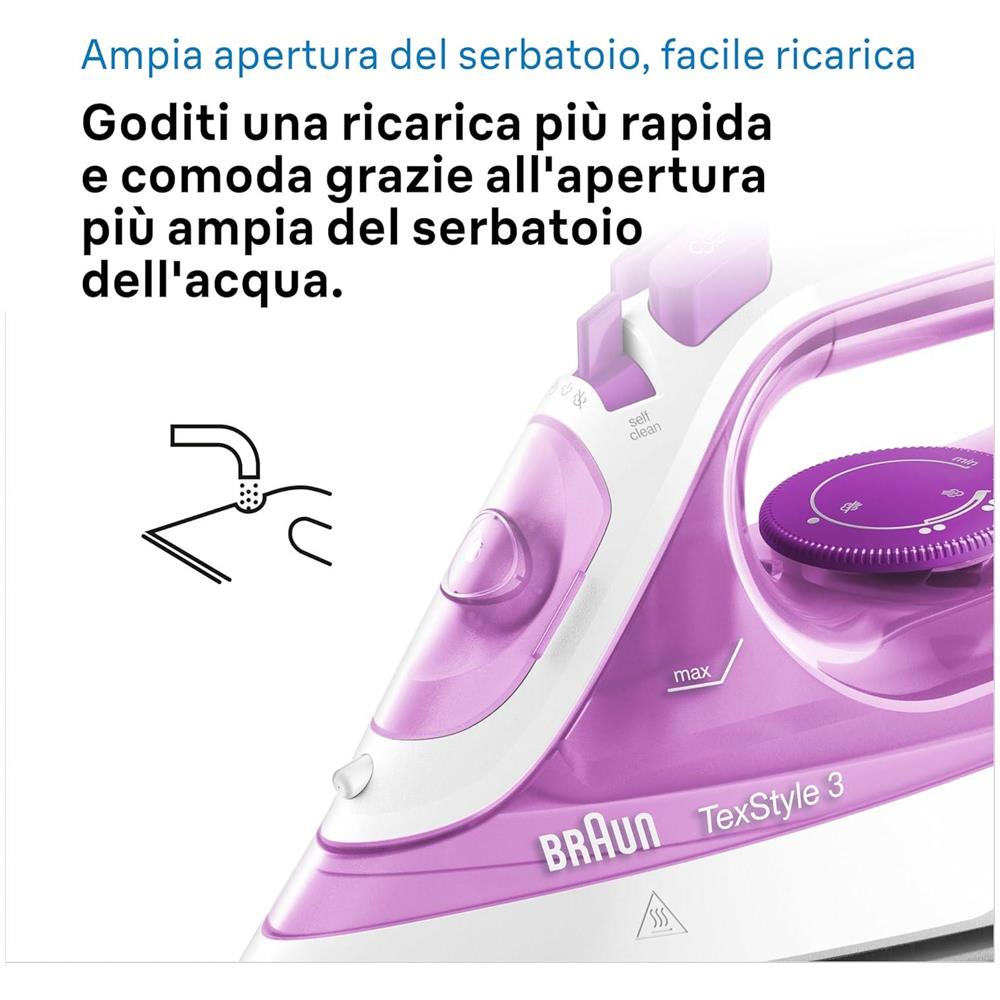 TexStyle 3 SI3030PU Ferro Da Stiro A Vapore Potenza 2300 Watt - Foto 8