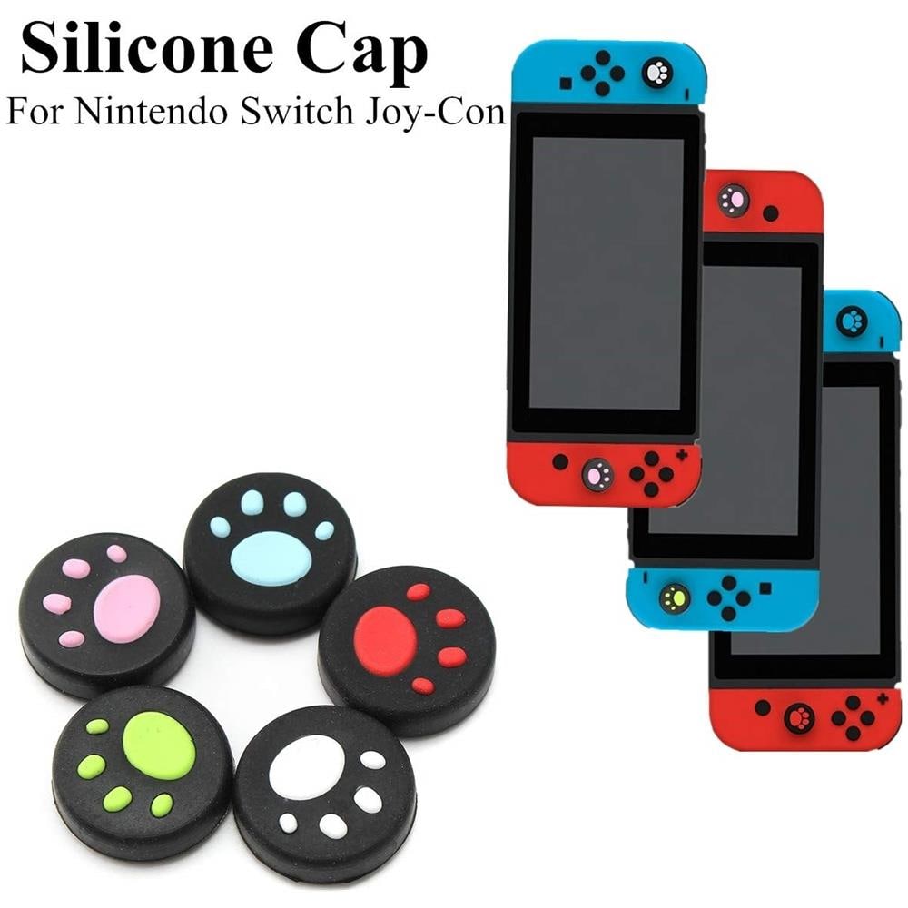 Set 4 Pezzi Copri Tasto Tasti Zampette Anti Scivolo Joystick Ps4 Ps3 Switch - Foto 1