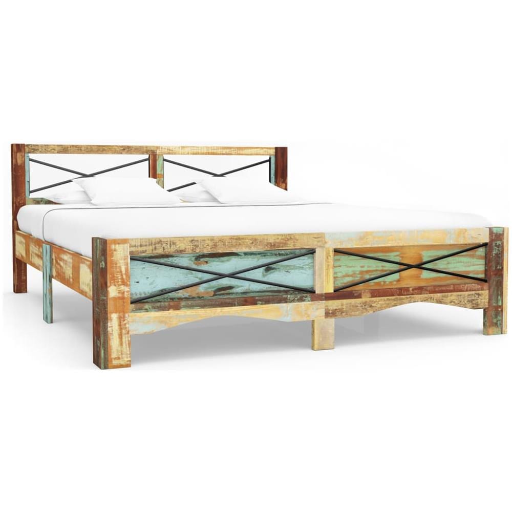 Giroletto In Legno Massello Di Recupero 140x200 Cm - Foto 1