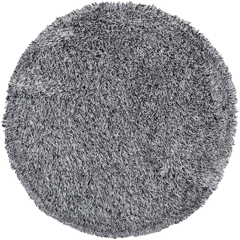 Tappeto Shaggy Color Grigio Sale E Pepe Di Forma Rotonda Ø140 Cm Cide - Foto 1