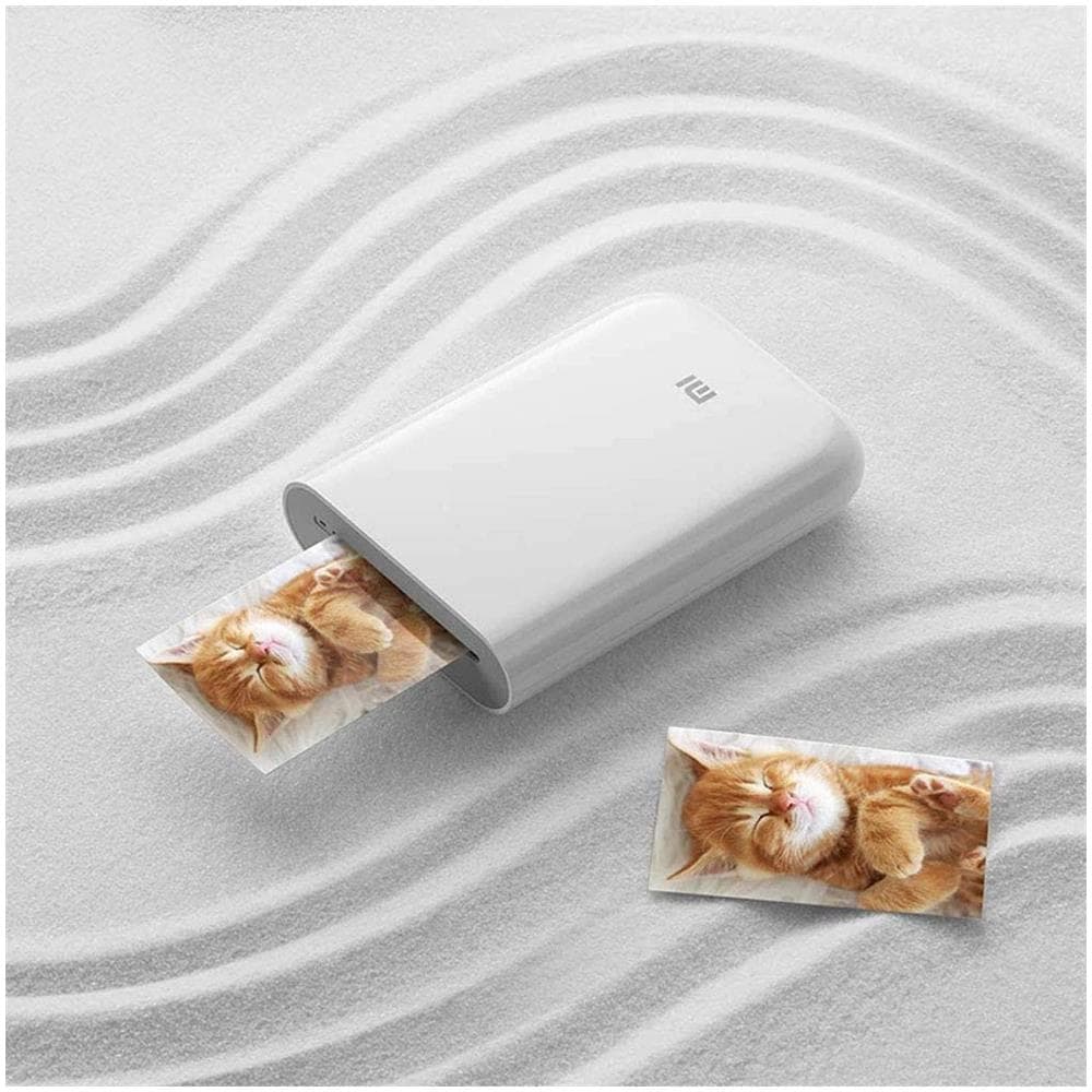 Portable Photo Printer Stampante Fotografica Istantanea Portatile per Foto Formato 5 x 7.6 cm Bianco - Foto 5