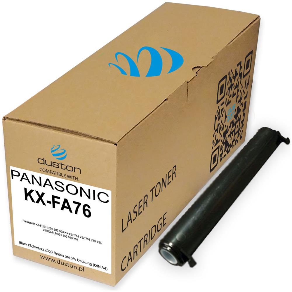 TONER COMPATIBILE - 3x Kxfa76, Kx-fa76 Negro Compatible Con Panasonic Kxfl501 502 503 523 Kxflb751 752 753 755 756 758kxflm551 552 553 753 - Foto 2