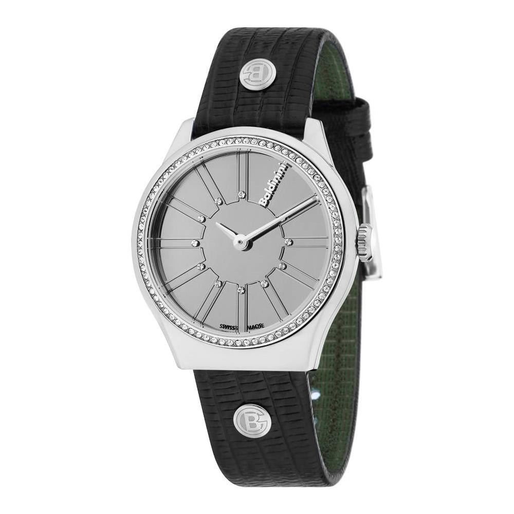 Set Orologio E Bracciali Donna - Cinturino Pelle Rosa, Cristalli, Movimento Al Quarzo, Regalo Elegante