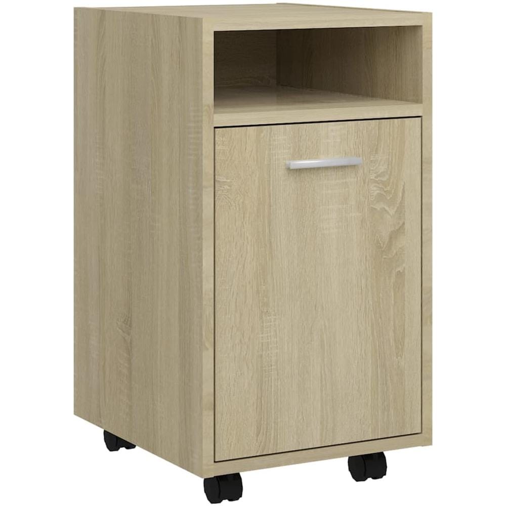 Credenza con Ruote Rovere Sonoma 33x38x60 cm Legno Multistrato - Foto 2