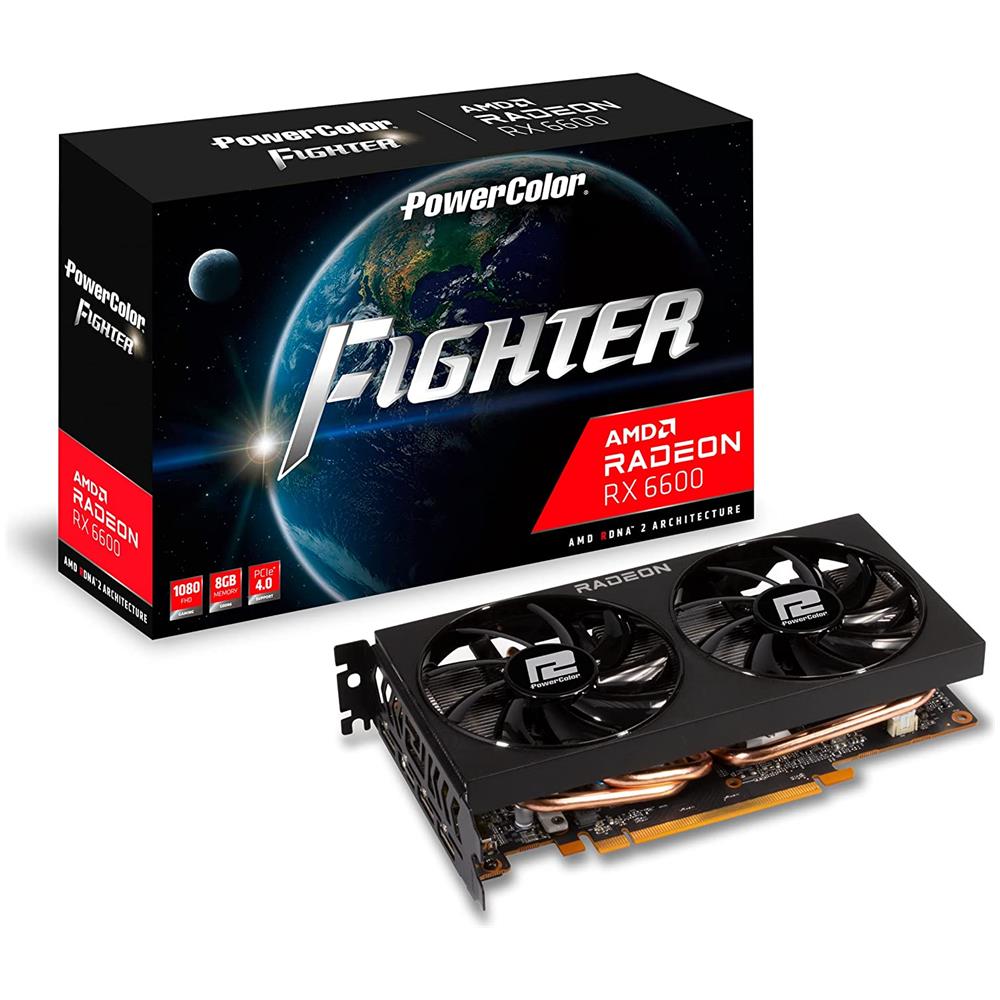 Radeon RX 6600 8GB GDDR6 Pci-E 3 x DisplayPort / 1 x HDMI Fighter - Foto 1