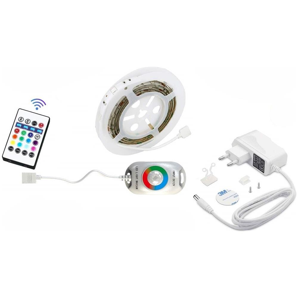 Striscia Led Rgb Multicolore Con Sensore Di Movimento Telecomando 1,5m - Foto 2