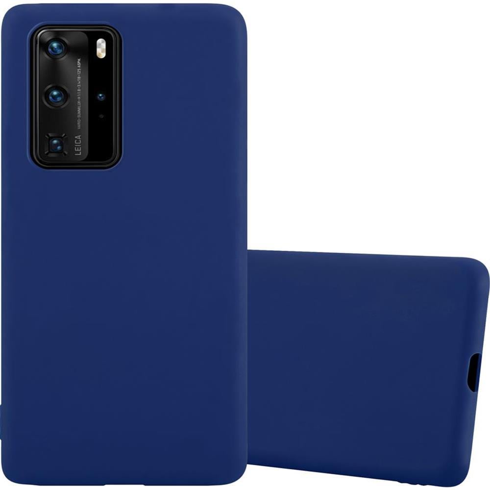Custodia Compatibile Con Huawei P40 Pro+ In Candy Blu Scuro - Coperchio Protettivo In Silicone Tpu Flessibile - Foto 1