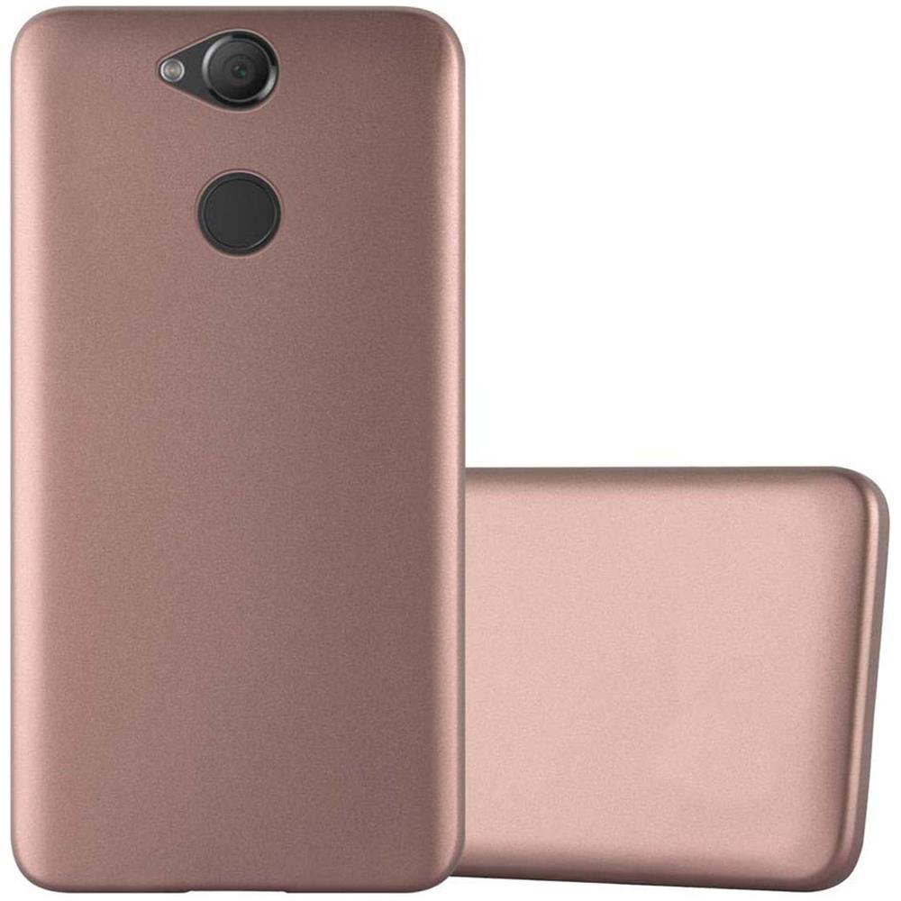Custodia Compatibile Con Sony Xperia Xa2 In Oro Rosa Metallico - Coperchio Protettivo In Silicone Tpu Flessibile - Foto 1