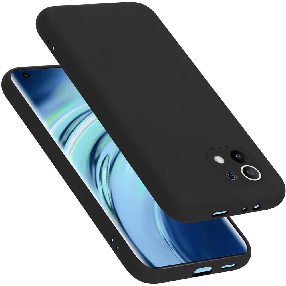 Custodia Compatibile Con Xiaomi Mi 11 5g In Liquid Nero - Coperchio Protettivo In Silicone Tpu Flessibile - Foto 1