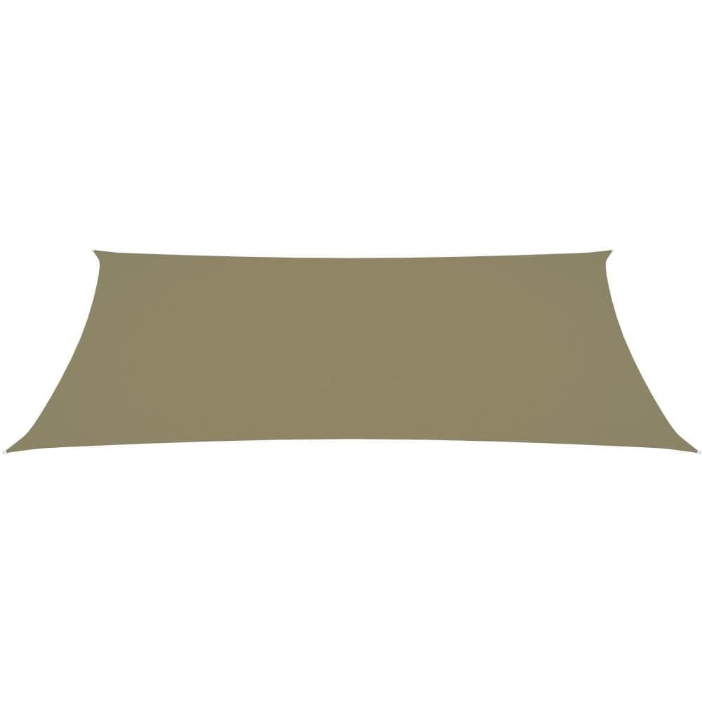Parasole a Vela Oxford Rettangolare 5x8 m Beige - Foto 3