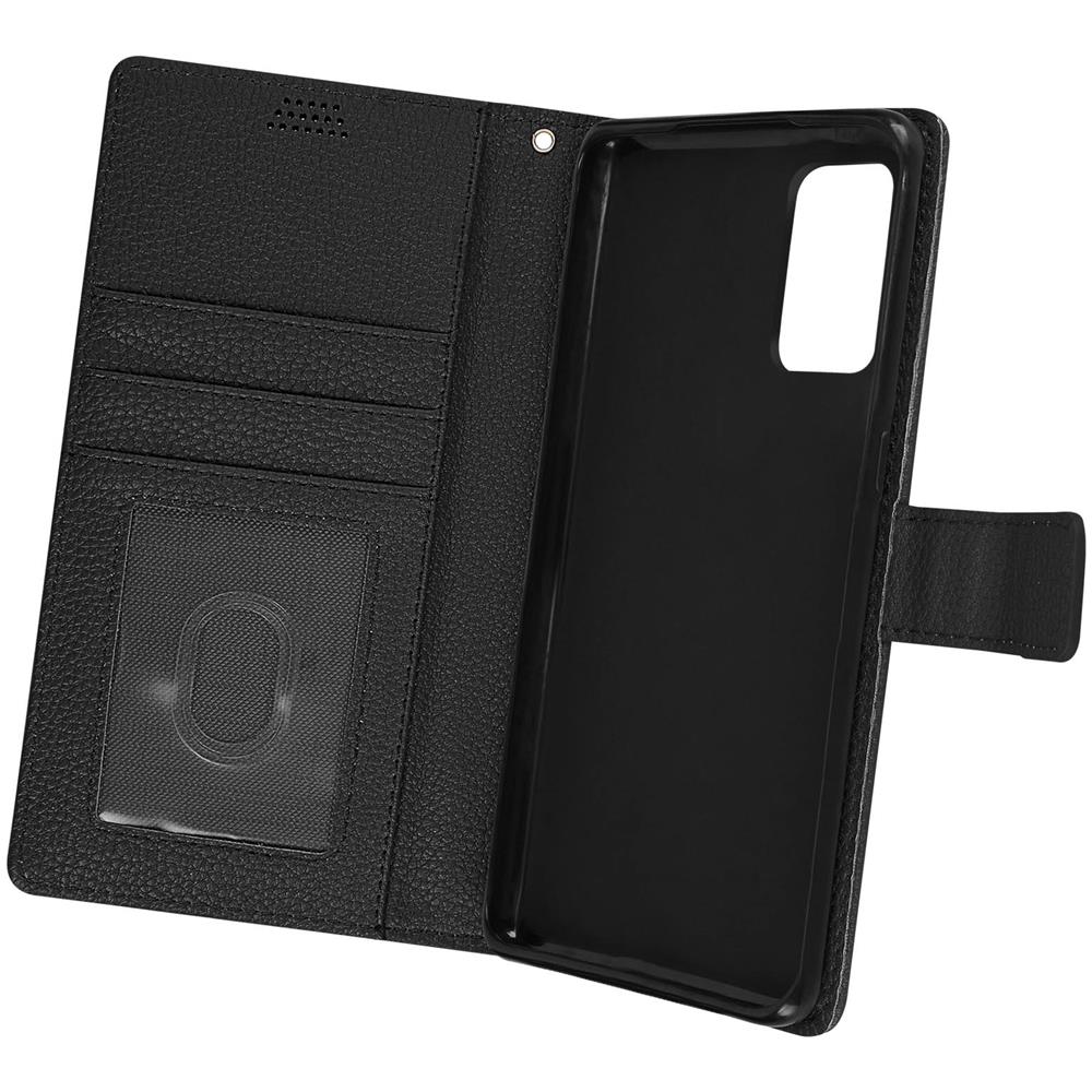 Custodia In Similpelle Realme Gt 2 / Neo 2 / Neo 3t Scomparti Portacarte Nera - Foto 1