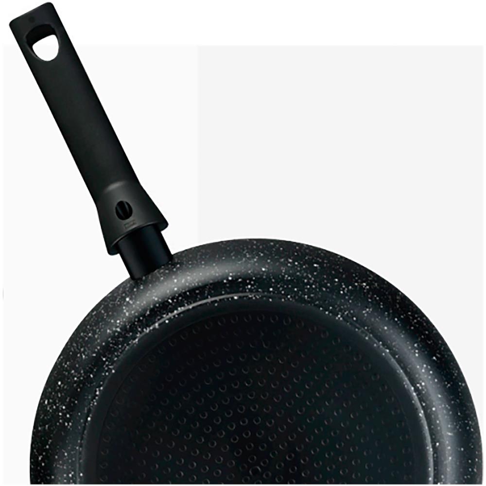 Fagor Nela Marble Set Di 2 Padelle Induzione 20-24 Cm, Alluminio 3 Mm, Antiaderente Senza Pfoa  Nero - Foto 3