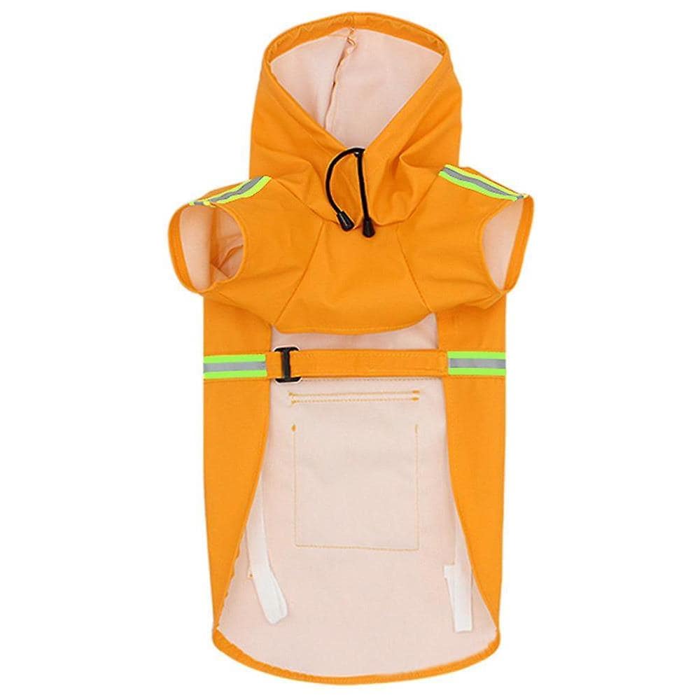 Impermeabile Per Cani Leggero E Regolabile - Con Riflettenti Per Levrieri, Lurcher E Whippet, Giallo Taglia L - Foto 14