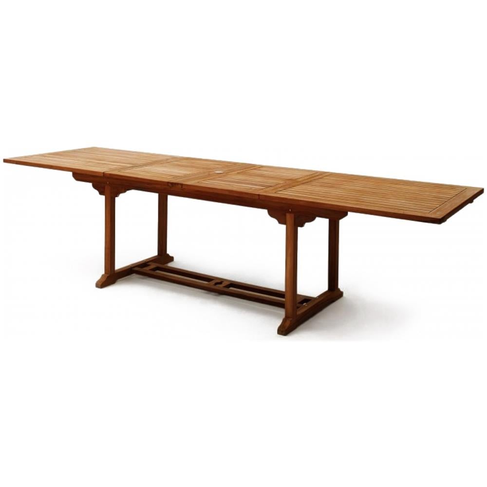 Tavolo Da Giardino Rettangolare 8 Sedie E 2 Poltrone In Teak Oliato Lubok - Foto 2