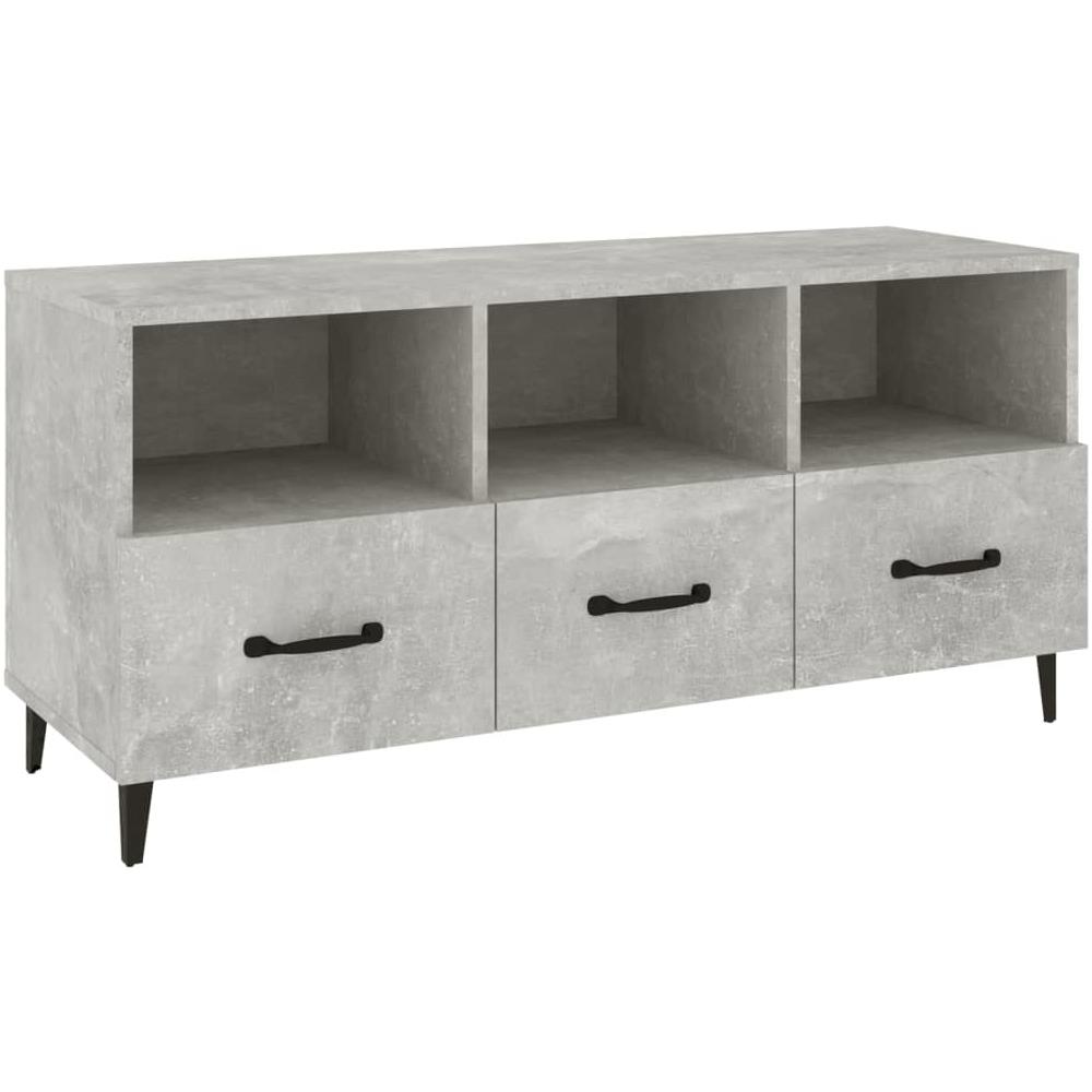 Mobile Porta Tv Grigio Cemento 102x35x50 Cm Legno Multistrato - Foto 2