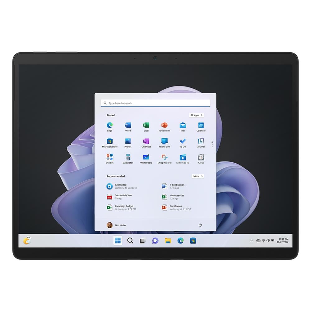 Tablet Surface Pro 9 Grafite 13" QHD Intel Core i7 RAM 16GB SSD 256 GB Wi-Fi Fotocamera 10Mpx Windows 11 Home - Italia - Foto 1