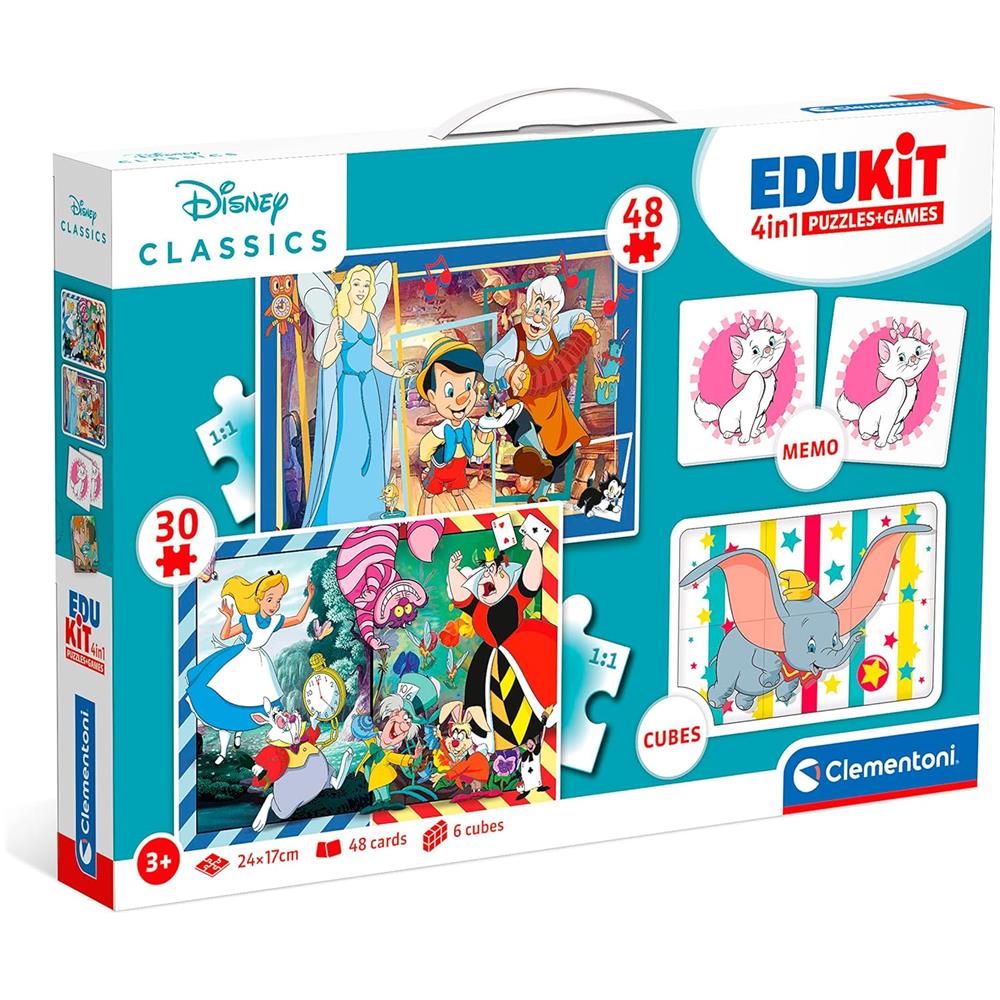 Edukit 4 in 1 Set di Giochi 48 Pezzi 3+ Anni - Foto 1