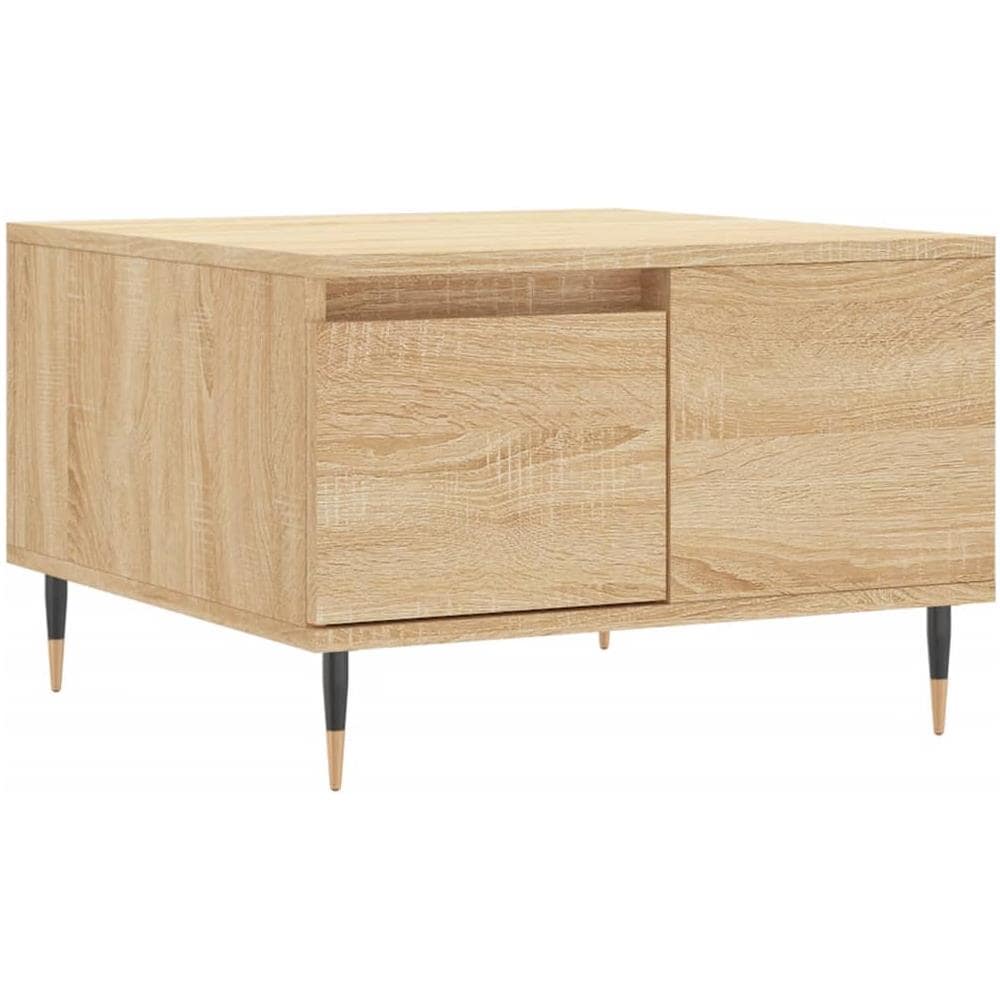 Tavolino Salotto Rovere Sonoma 55x55x36,5 Cm Legno Multistrato - Foto 2