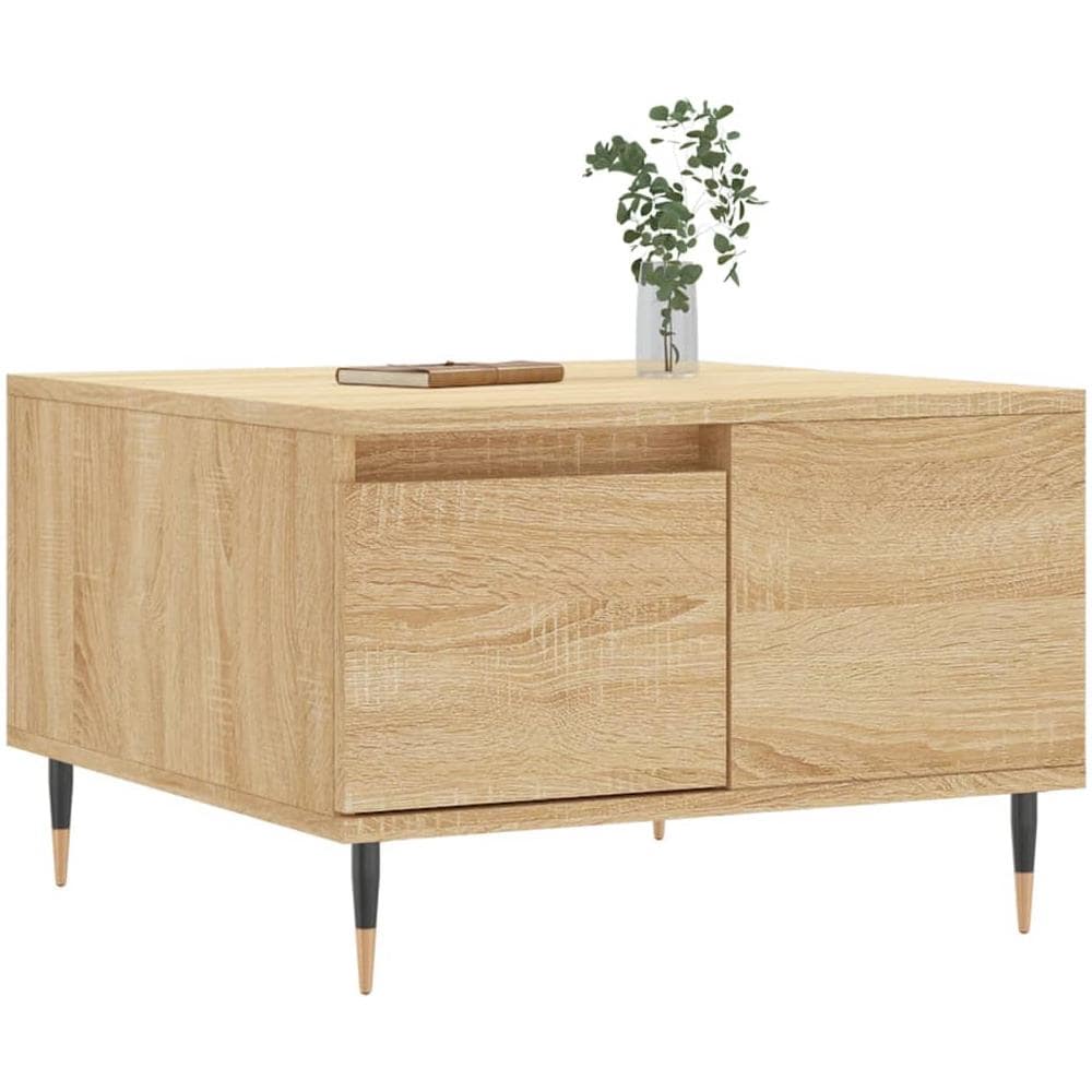 Tavolino Salotto Rovere Sonoma 55x55x36,5 Cm Legno Multistrato - Foto 3