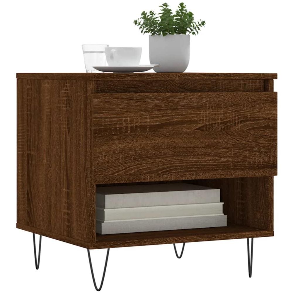 Tavolini Salotto 2pz Rovere Marrone 50x46x50 Legno Multistrato - Foto 3