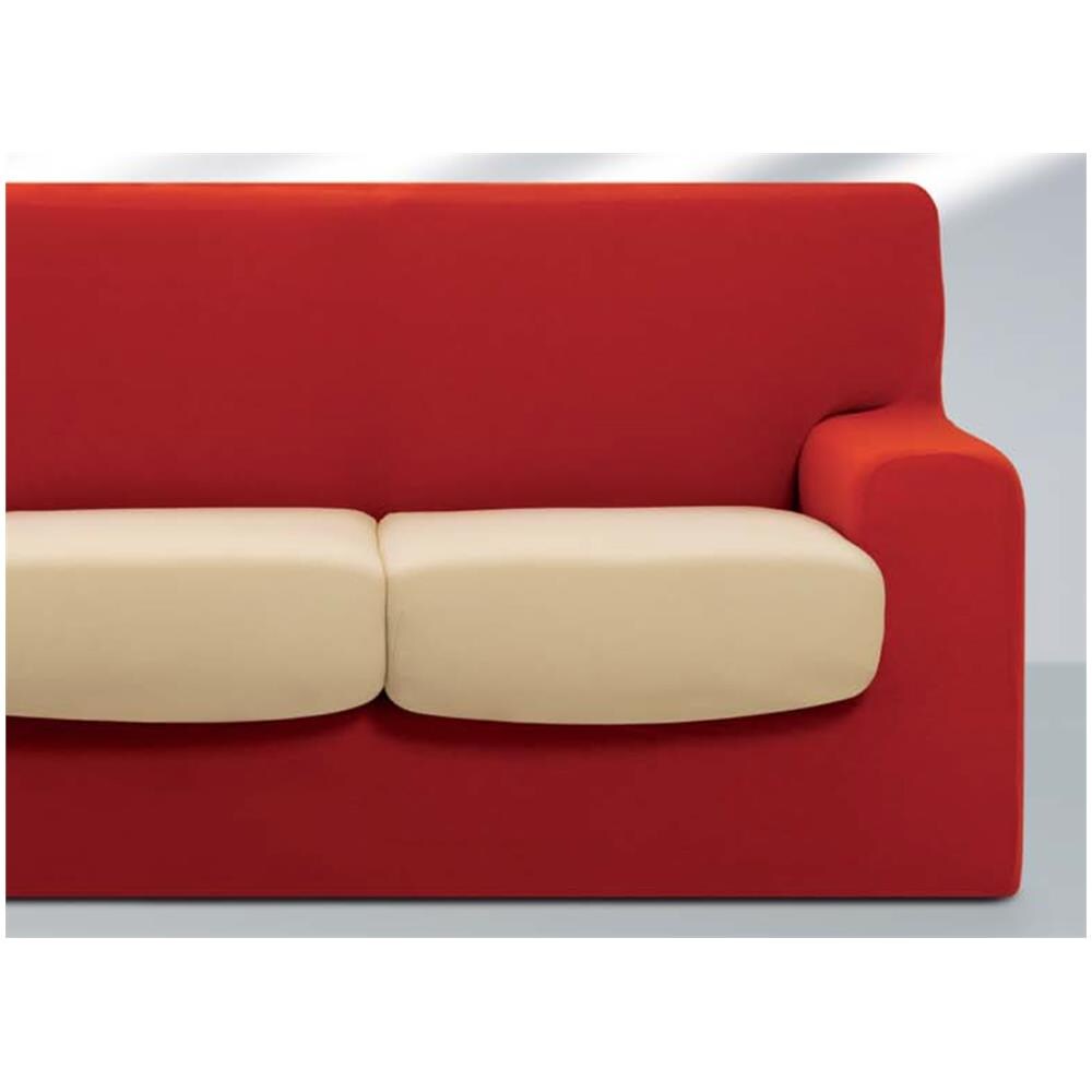 Copriseduta Sofa Cover In Tinta Unita Coppia 1posto Marrone 190 - Foto 2