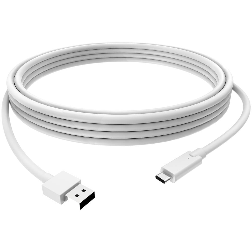 Cavo USB-C a USB-A 3.0 Maschio / Maschio da 1 Metri Colore Bianco - Foto 2