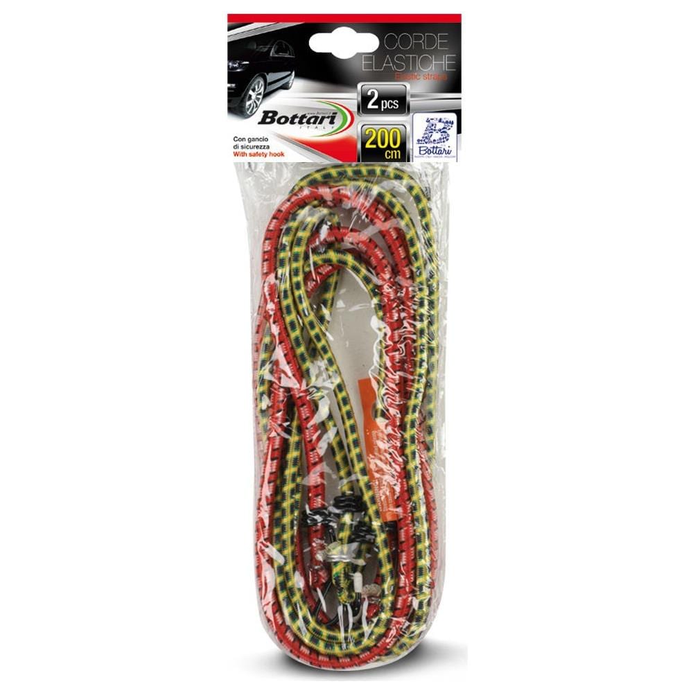 Corde Elastiche Con Ganco 2 Pz Cm 200 - Foto 1