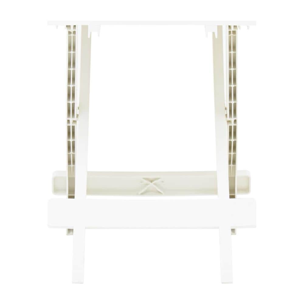 Tavolo Da Giardino Pieghevole Bianco 45x43x50 Cm In Plastica - Foto 2
