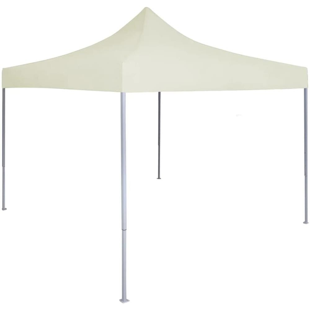 Gazebo Professionale Pieghevole 2x2 M In Acciaio Crema - Foto 1