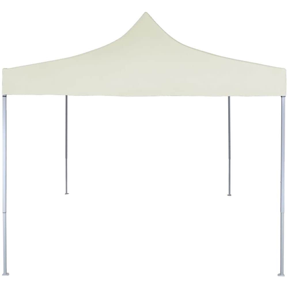 Gazebo Professionale Pieghevole 2x2 M In Acciaio Crema - Foto 2