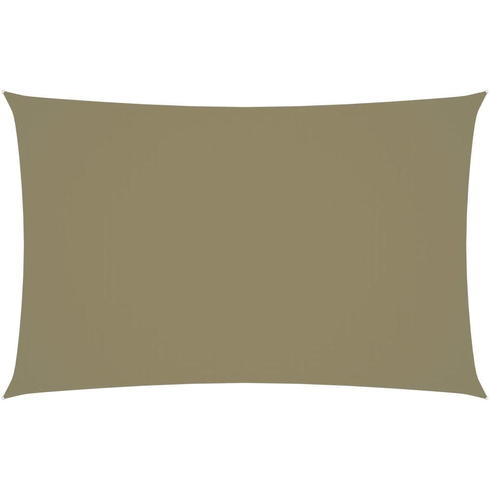 Parasole a Vela Oxford Rettangolare 2,5x5 m Beige - Foto 1