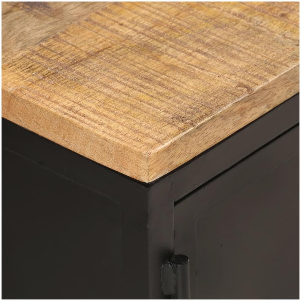 Tavolino Da Caff 90x50x37 Cm In Legno Massello Di Mango Grezzo - Foto 2