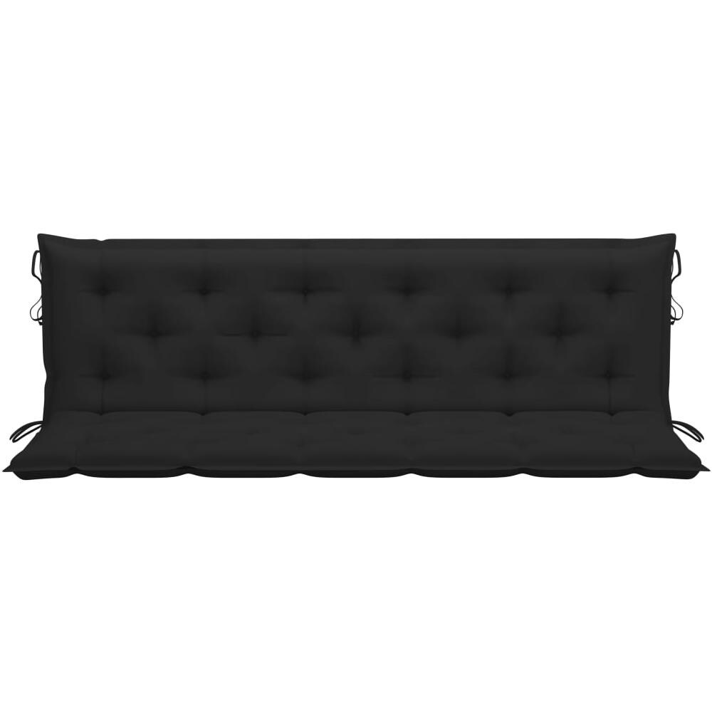 Cuscino per Panca Nero 180x (50+50) x7 cm in Tessuto Oxford - Foto 2