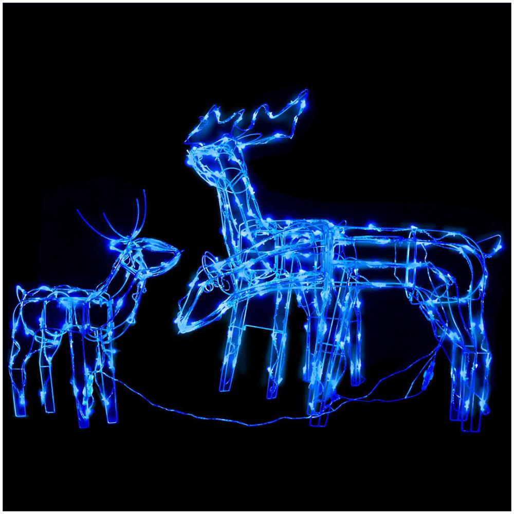 Decorazioni di Natale a Forma di Renne 3 pz 229 LED - Foto 2