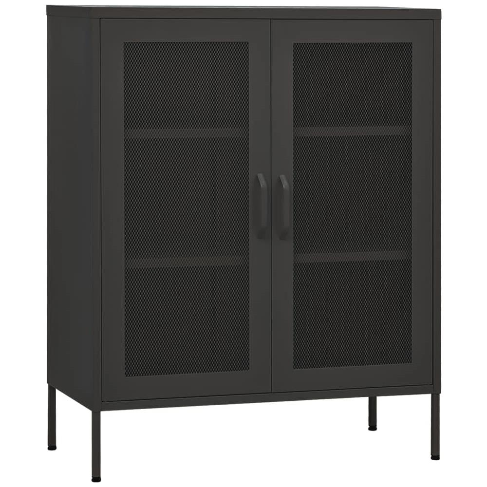 Armadietto Antracite 80x35x101,5 Cm In Acciaio - Foto 2