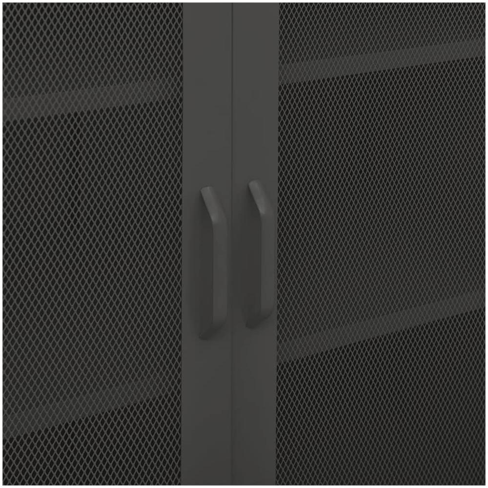 Armadietto Antracite 80x35x101,5 Cm In Acciaio - Foto 3