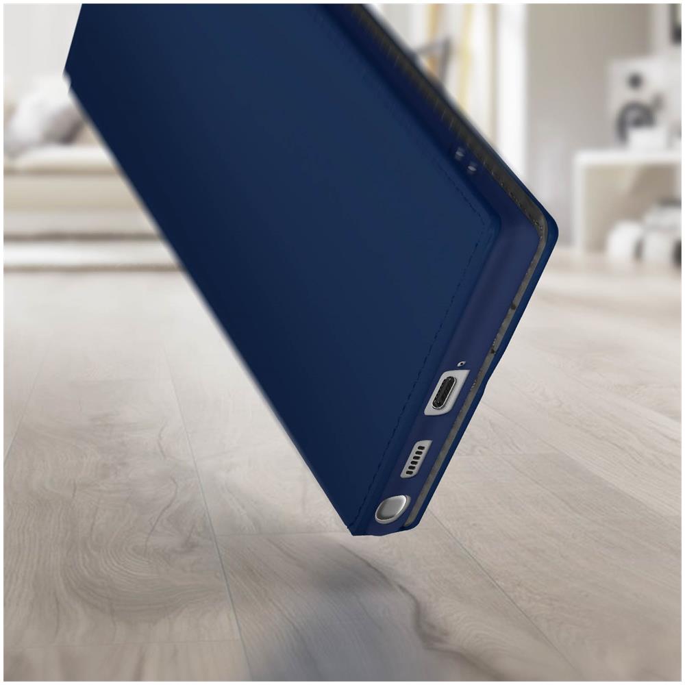 Custodia Samsung Galaxy S22 Ultra Portafoglio Funzione Supporto Video Blu - Foto 5