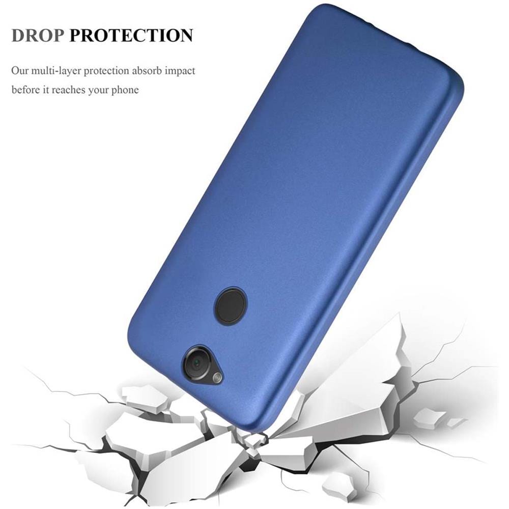 Custodia Compatibile Con Sony Xperia Xa2 In Blu Metallico - Coperchio Protettivo In Silicone Tpu Flessibile - Foto 8