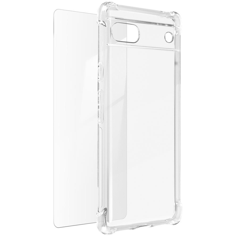 Kit Protezione Google Pixel 6a Cover Rinforzata + Vetro Temperato Trasparente - Foto 2
