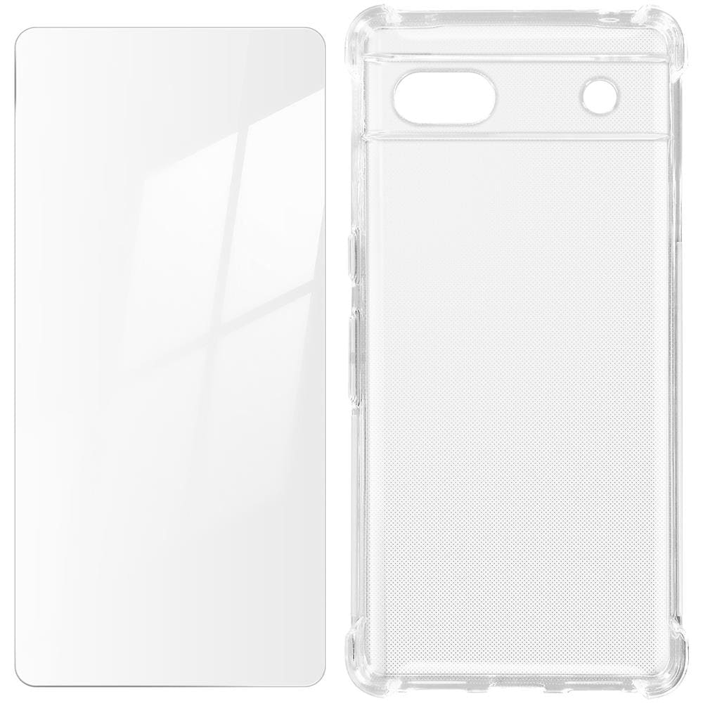 Kit Protezione Google Pixel 6a Cover Rinforzata + Vetro Temperato Trasparente - Foto 6