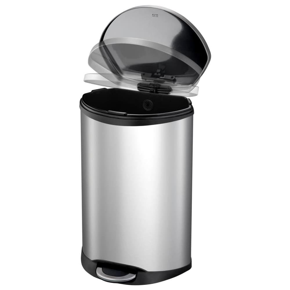 Pattumiera A Pedale Shell 50 L Argento Opaco - Foto 3