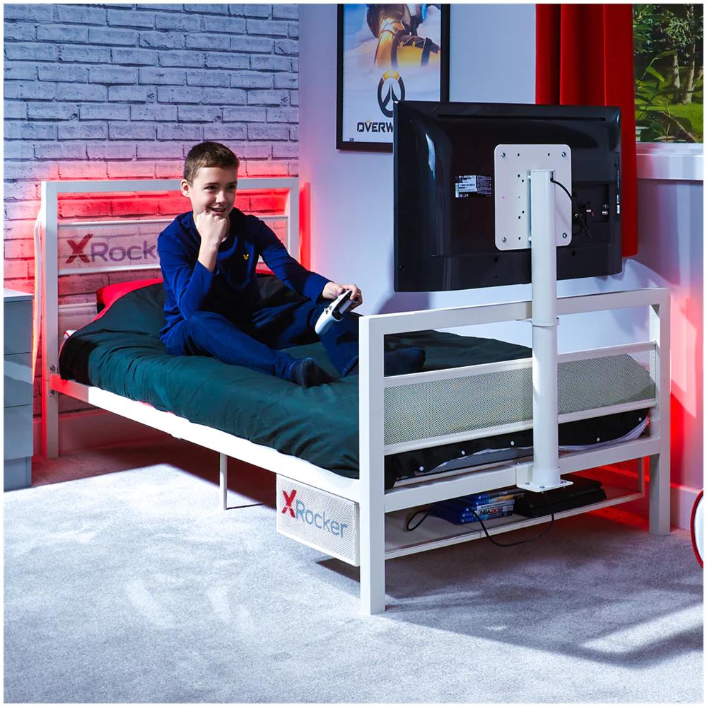 Letto Da Gioco Tv Singolo Basecamp Bianco - Foto 2