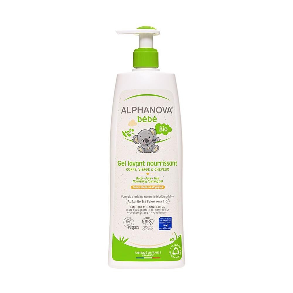 Bebe Gel Detergente Nutriente Corpo Viso E Capelli Pelle Secca E Atopica Bio 500ml - Foto 1