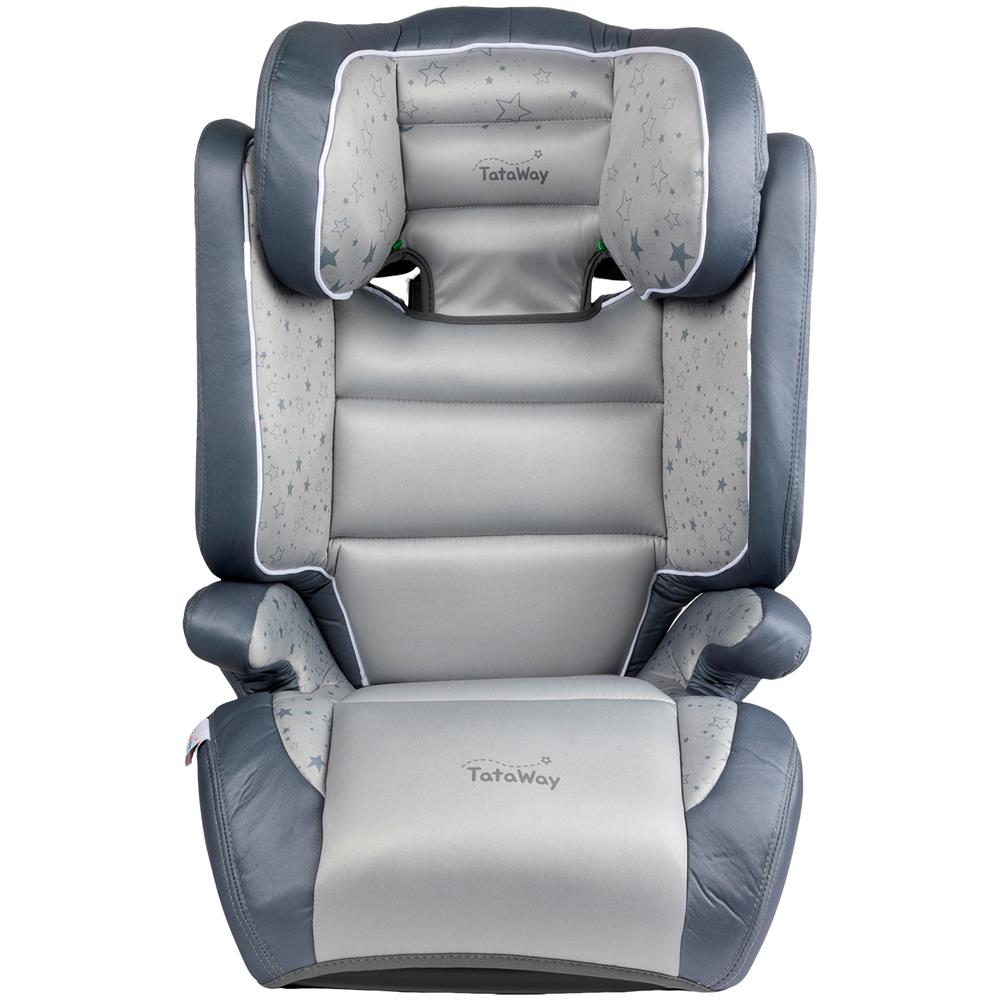 Seggiolino Auto Per La Sicurezza Dei Bambini Con Altezza Da 100 A 150 Cm Con Grafiche Di Stelle Su Fondo Grigio - Foto 1