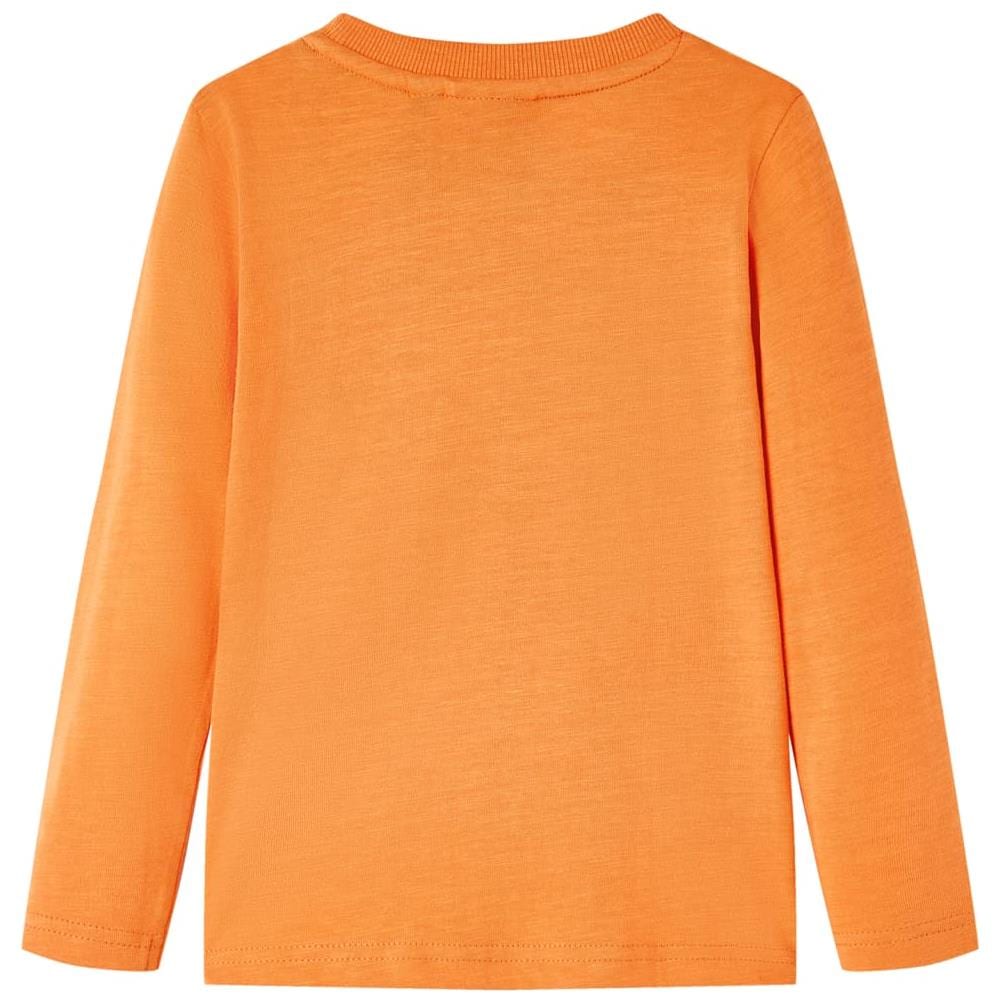 Maglietta Da Bambino Maniche Lunghe Auto Da Corsa Arancione Scuro 116 - Foto 2