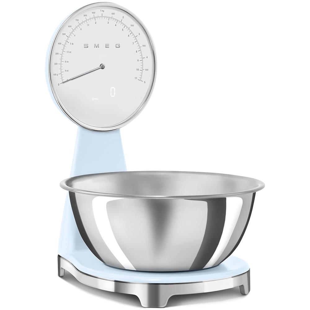 Bilancia da Cucina Elettronica KSF01PBWW con Capacità Massima 5 kg Display LCD Colore Acciaio Inox / Blu - Foto 2