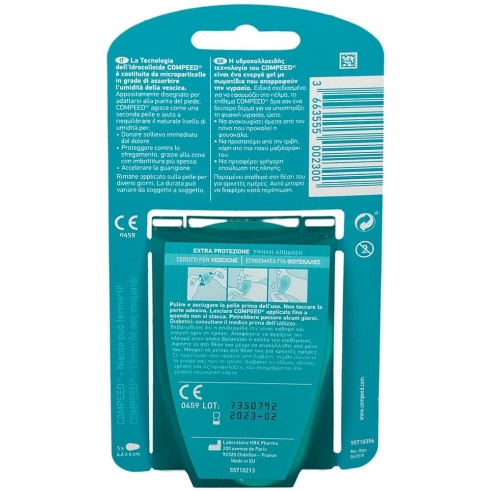 Compeed Cerotti per Vesciche Pianta Piede Sport 5 Pezzi - Foto 1